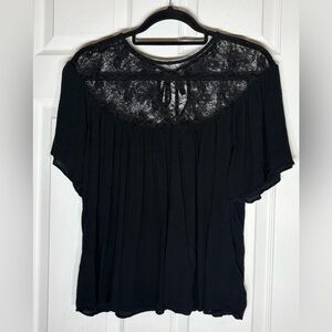 Abercrombie & Fitch Elegant Black Lace Chemise